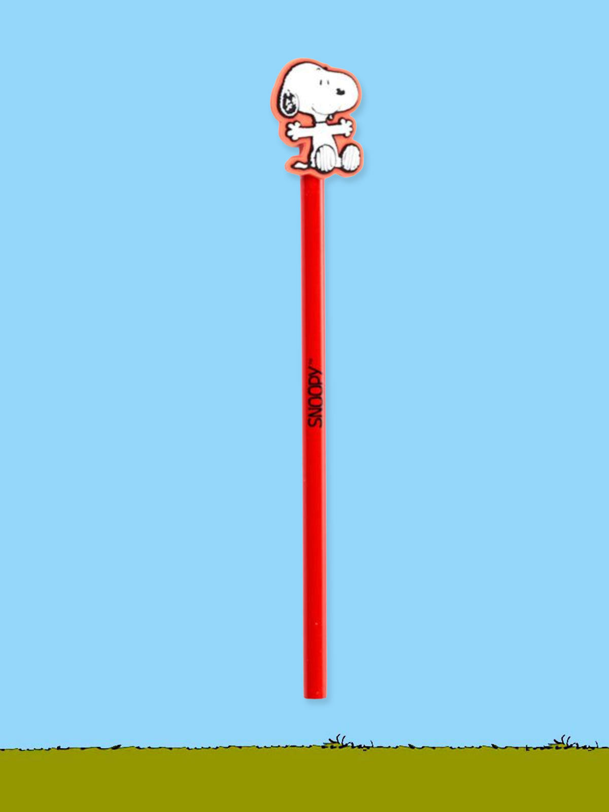 Peanuts Snoopy Pencil with Topper - Red
