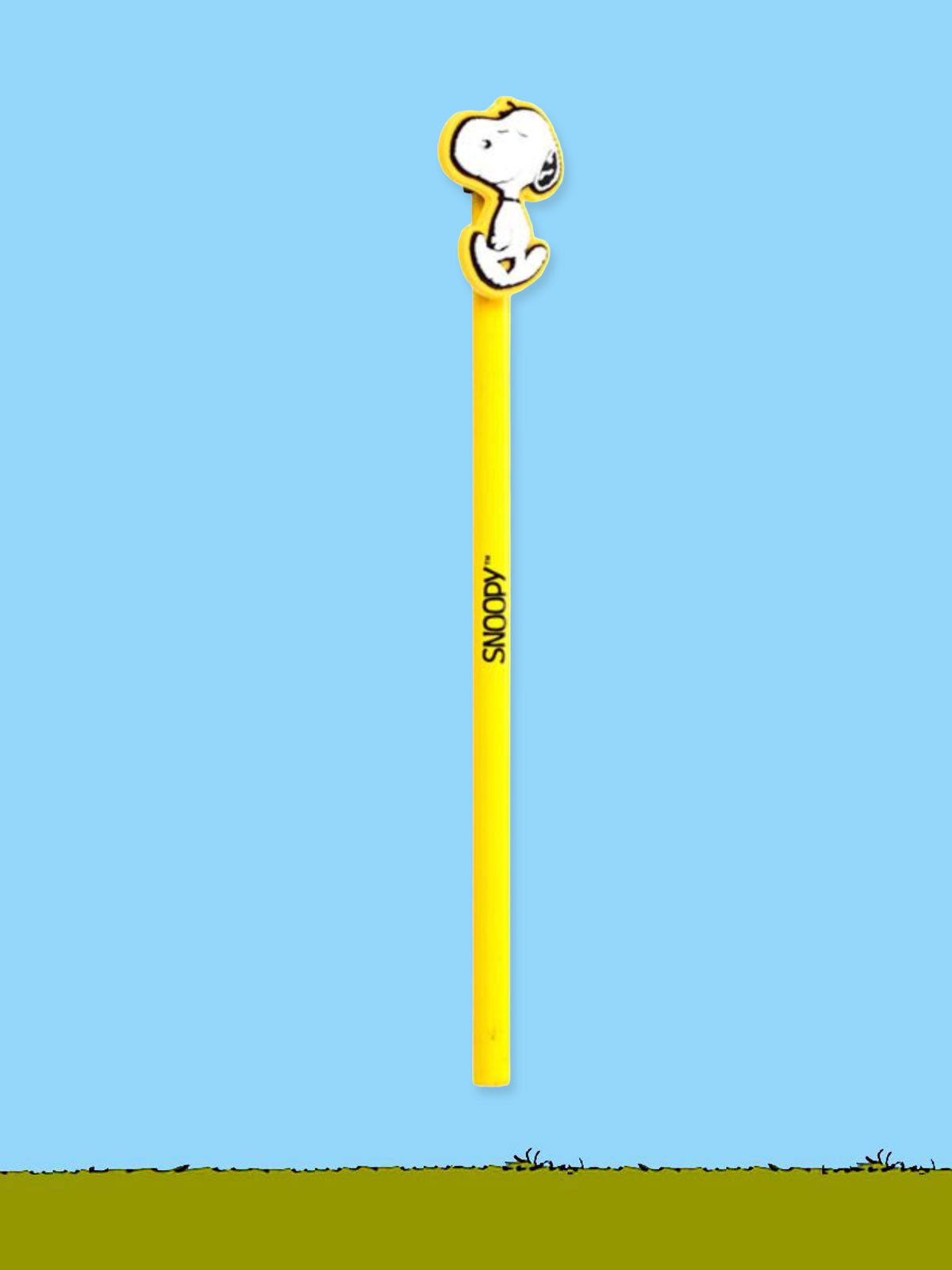 Peanuts Snoopy Pencil with Topper - Yellow