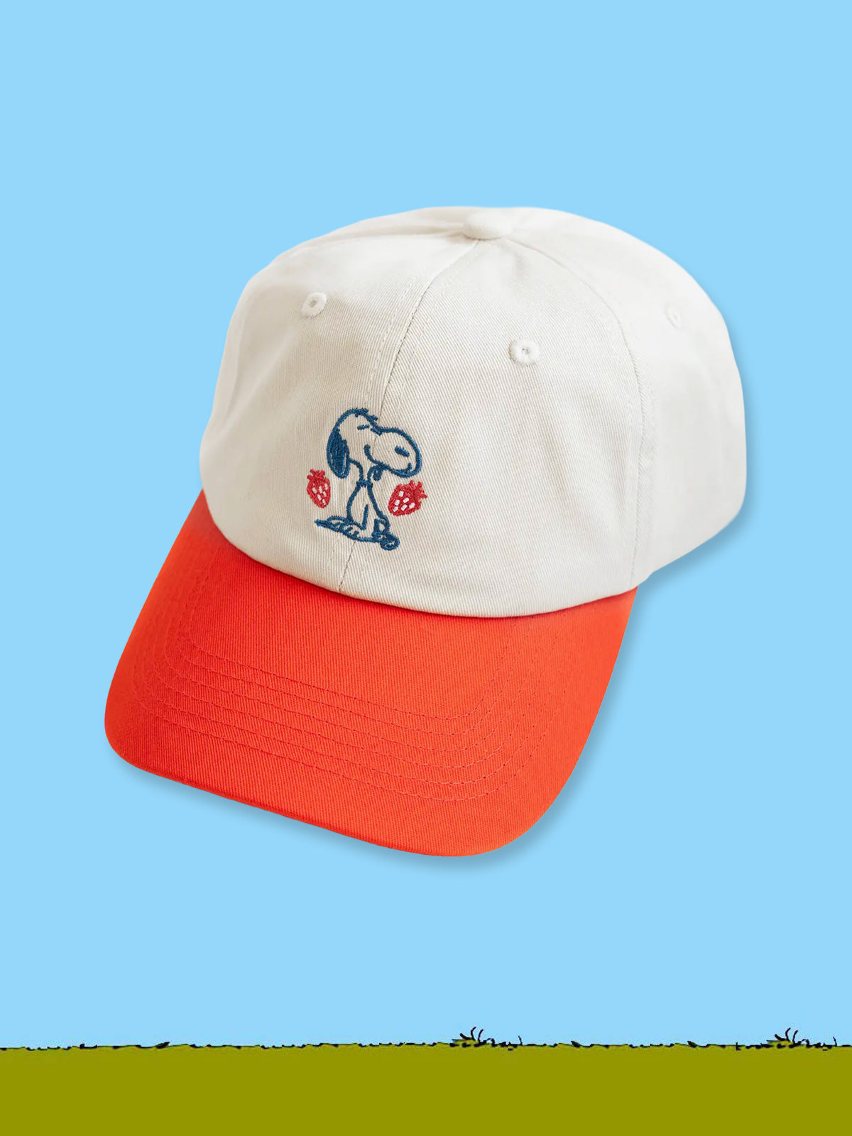 Peanuts Snoopy Strawberry Baseball Cap