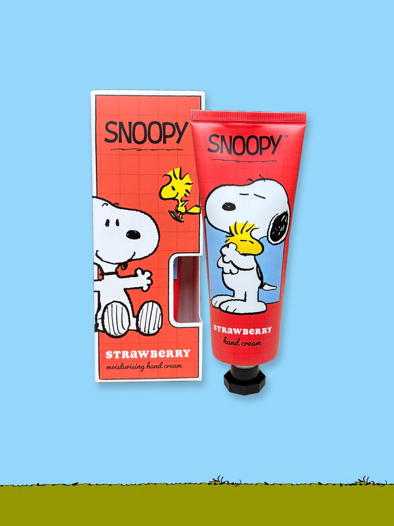 Peanuts Snoopy & Woodstock Hand Cream - Strawberry