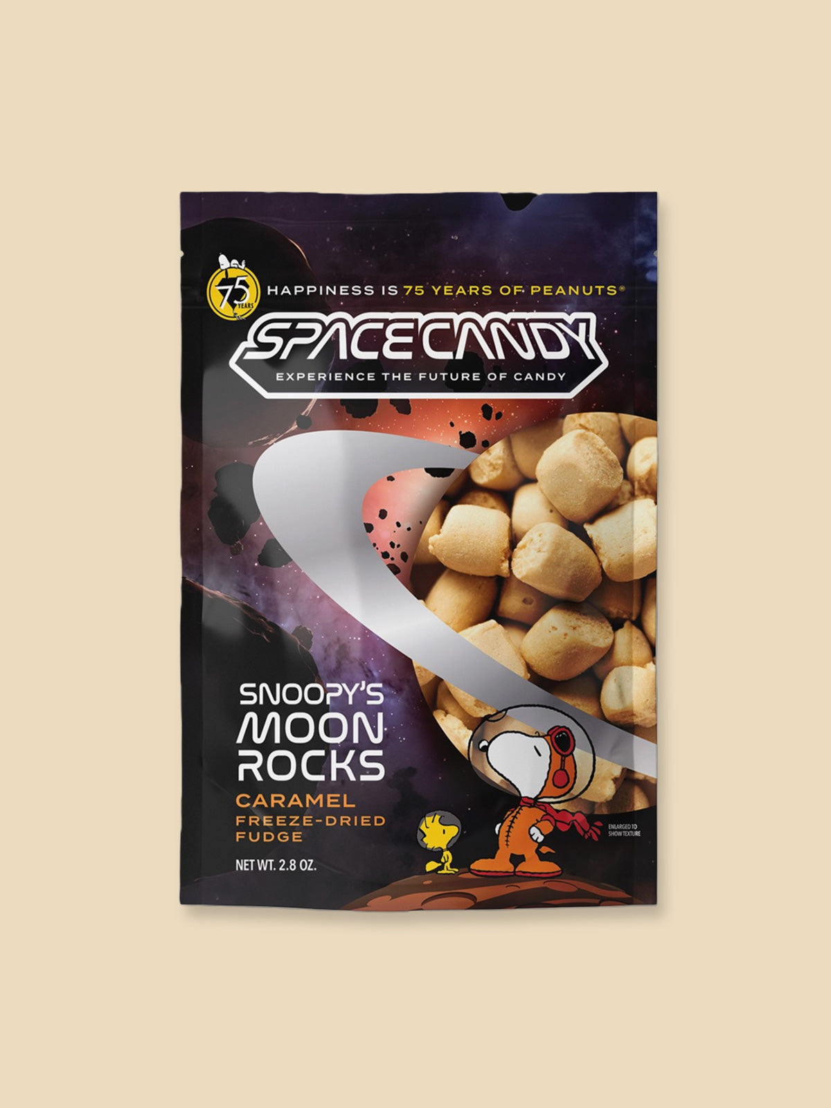 Peanuts Snoopy Space Candy Moon Rocks Caramel Fudge - 79g