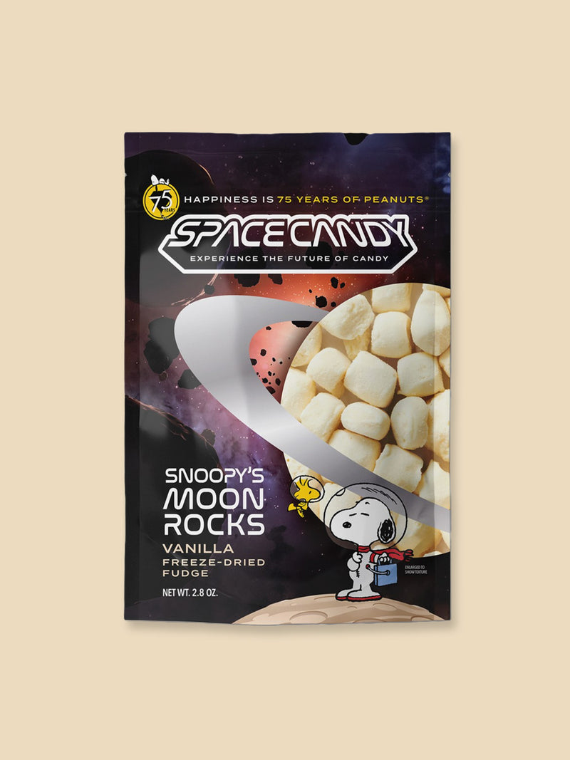 Peanuts Snoopy Space Candy Moon Rocks Vanilla Fudge - 79g