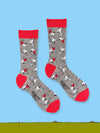 Peanuts Socks -  Snoopy in Love Grey