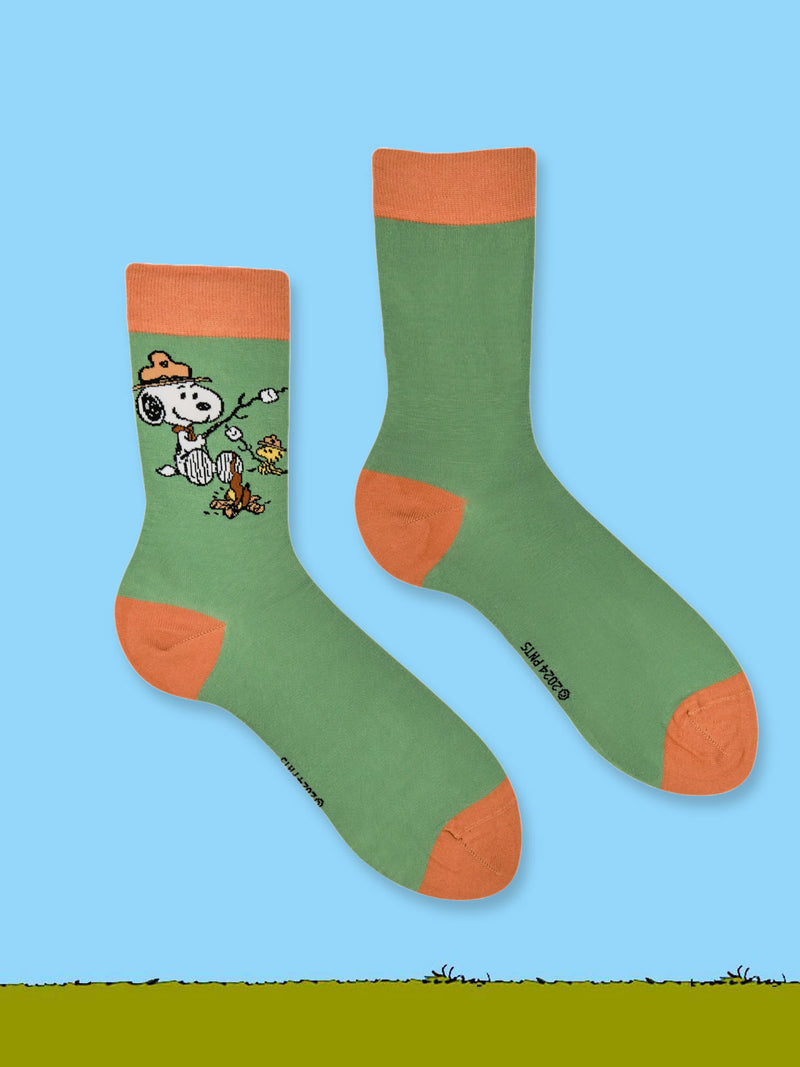 Peanuts Socks - Adventure Snoopy Camping