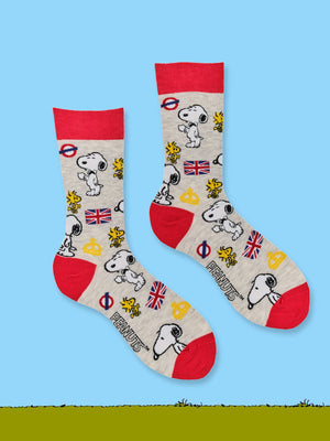 Peanuts Socks - Snoopy in London