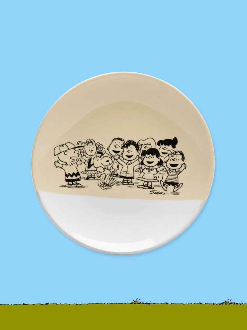 Peanuts Stoneware Hug Side Plate - Gang