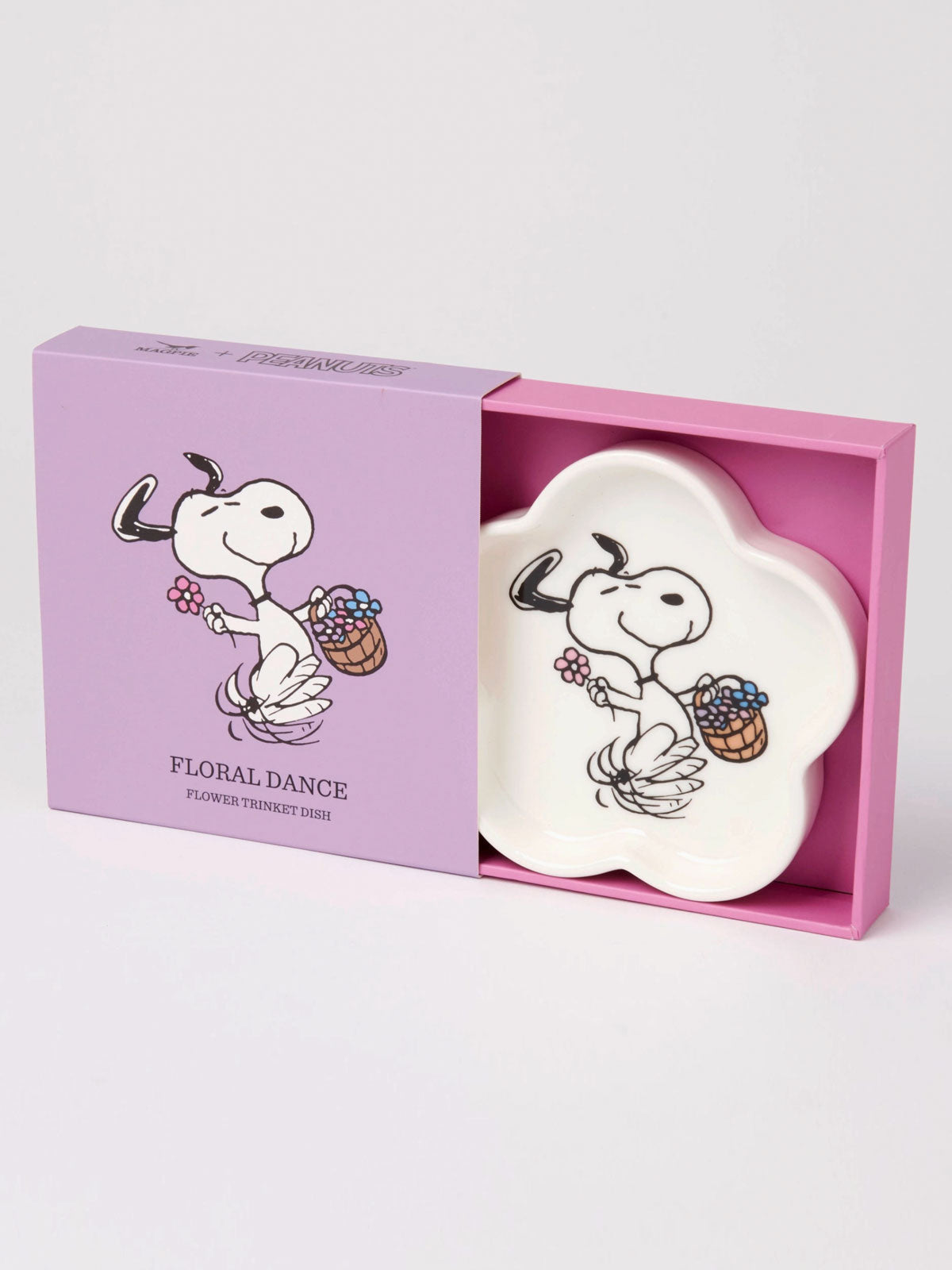 Peanuts Trinket Tray - Snoopy Floral Dance