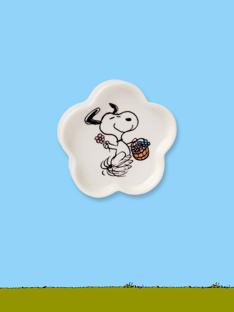 Peanuts Trinket Tray - Snoopy Floral Dance