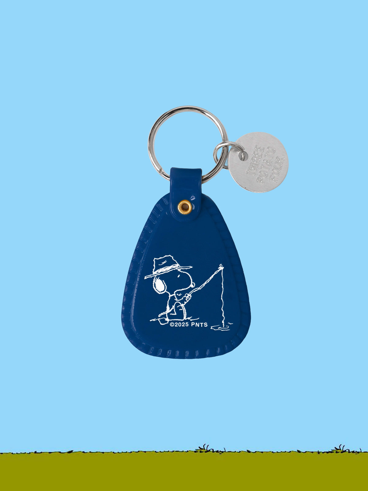 Peanuts X 3P4 Keyring - Snoopy Gone Fishing