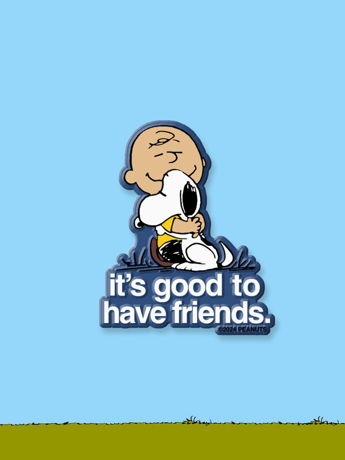 Peanuts X 3P4 Magnet - Good Friends Snoopy & Charlie Brown