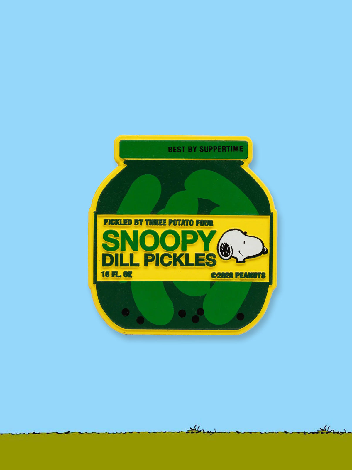Peanuts X 3P4 Magnet - Snoopy Pickle Classic