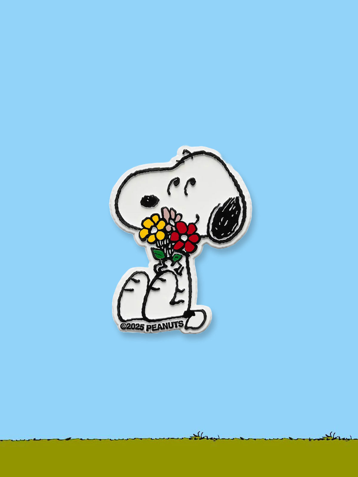 Peanuts X 3P4 Magnet - Bouquet Snoopy