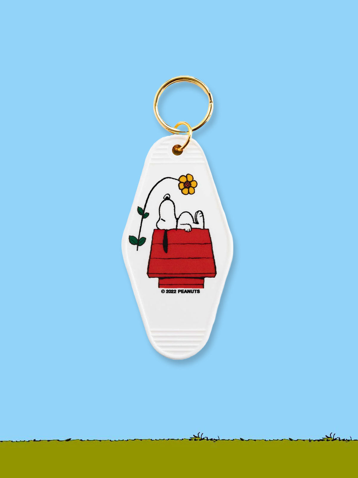 Peanuts X 3P4 Key Tag - Doghouse Snoopy