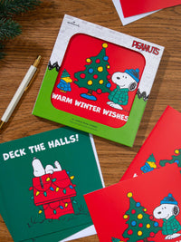 Peanuts Snoopy Christmas Greeting Cards - Pack of 10