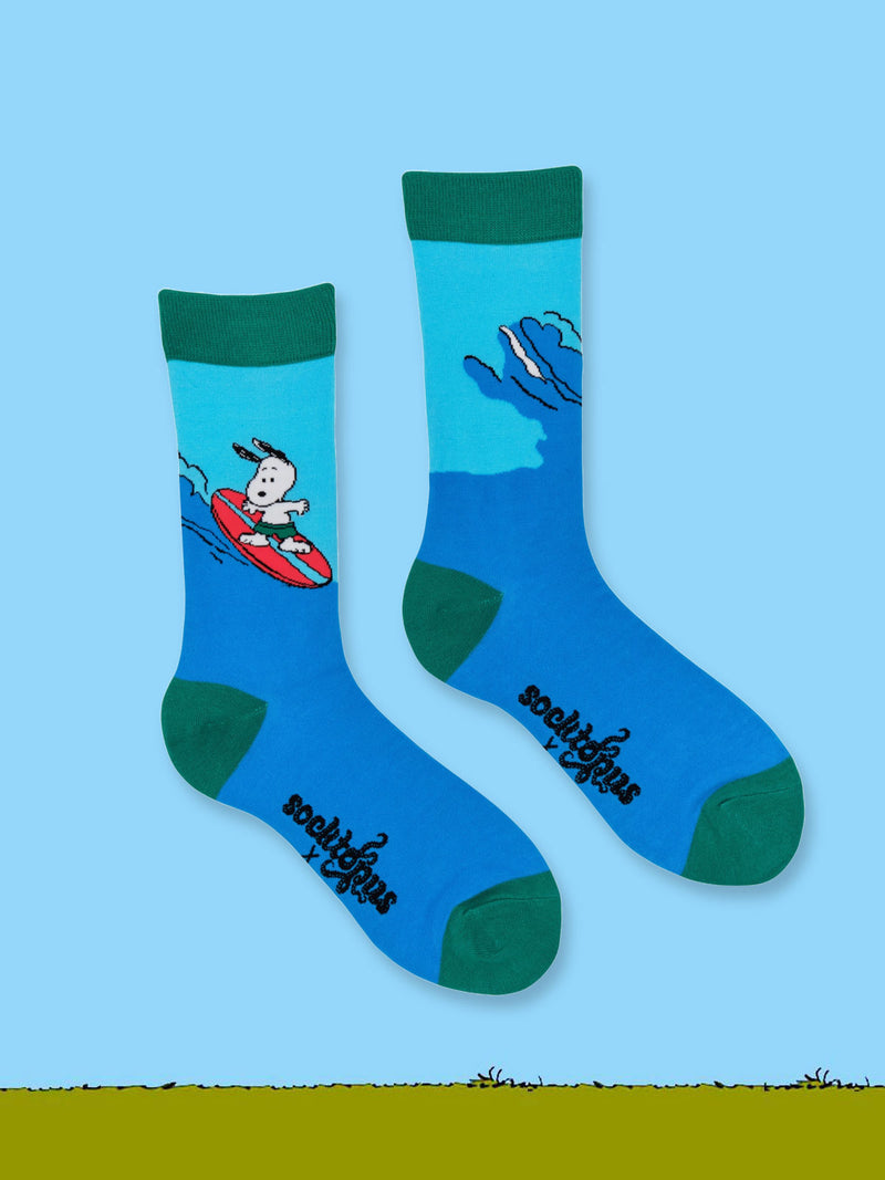 Peanuts Socks - Snoopy Surfer