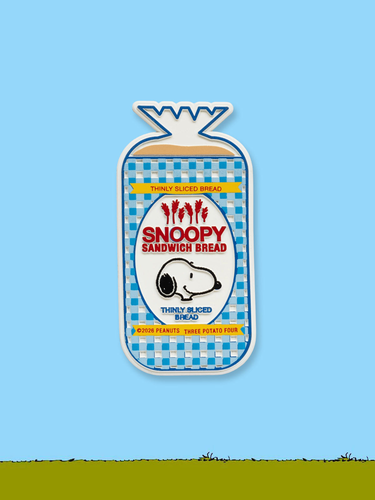 Peanuts X 3P4 Magnet - Snoopy Grocery Bread