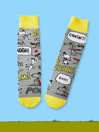 Peanuts Socks - Snoopy & Woodstock - One Size