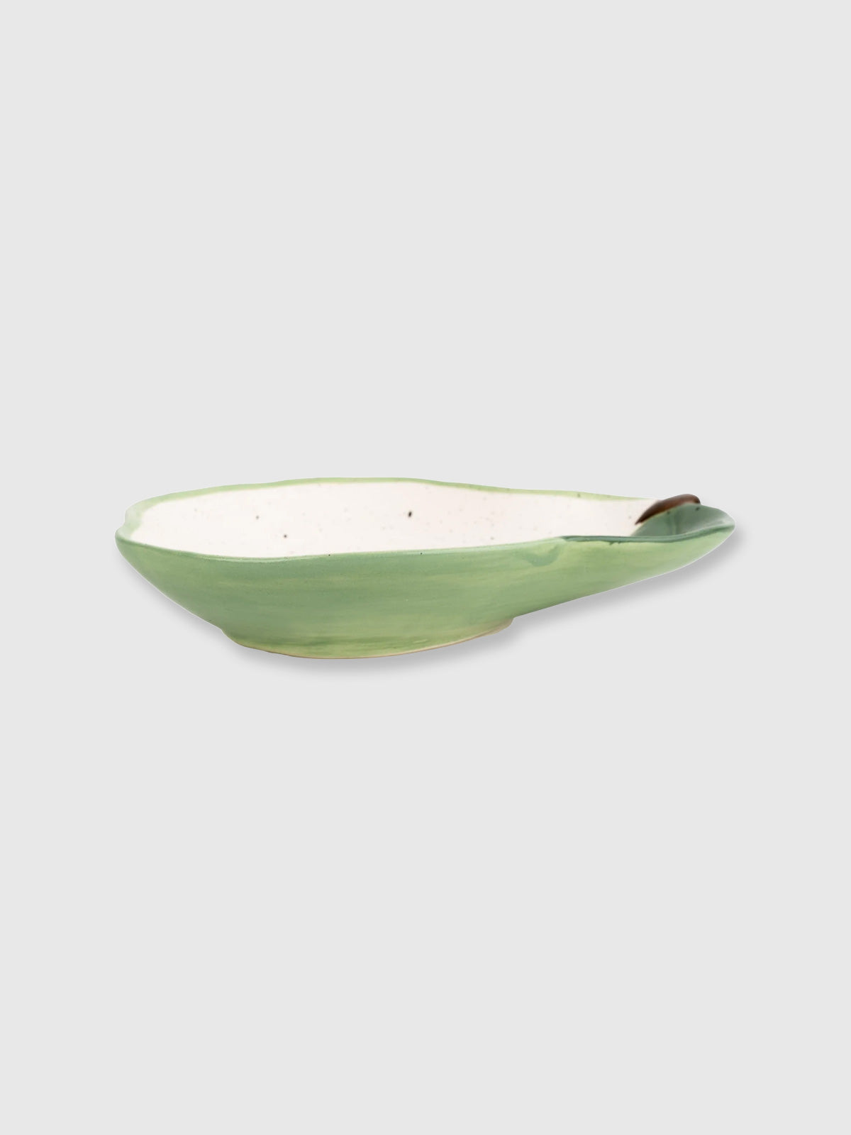 Pear Shaped Ceramic Shallow Bowl - 16cm