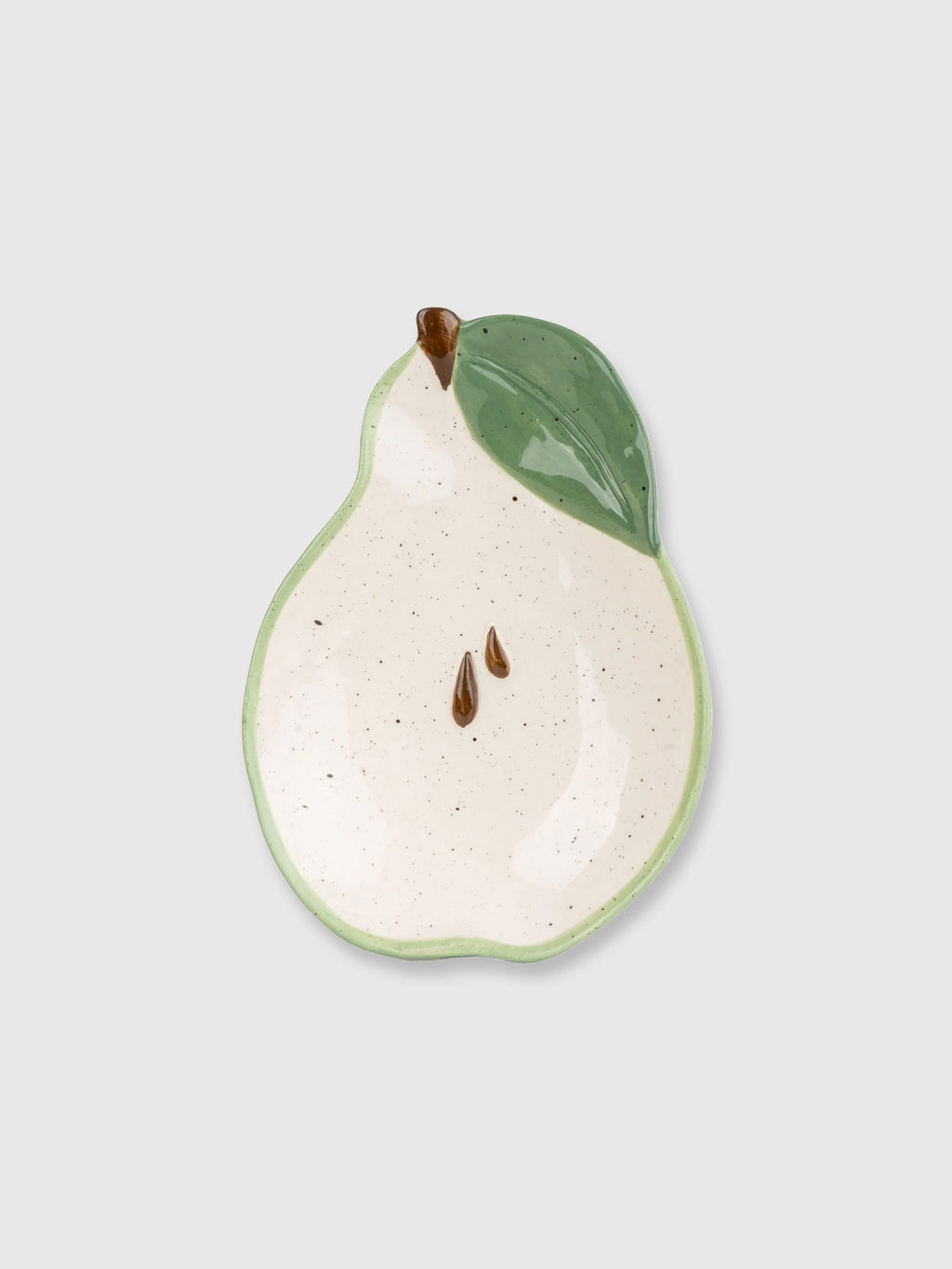 Pear Shaped Ceramic Shallow Bowl - 16cm