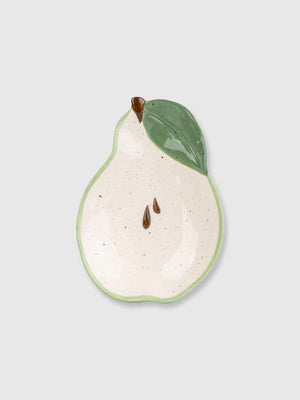 Pear Shaped Ceramic Shallow Bowl - 16cm