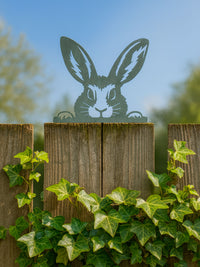 Metal Peeking Garden Wall Decoration - Rabbit / Hare