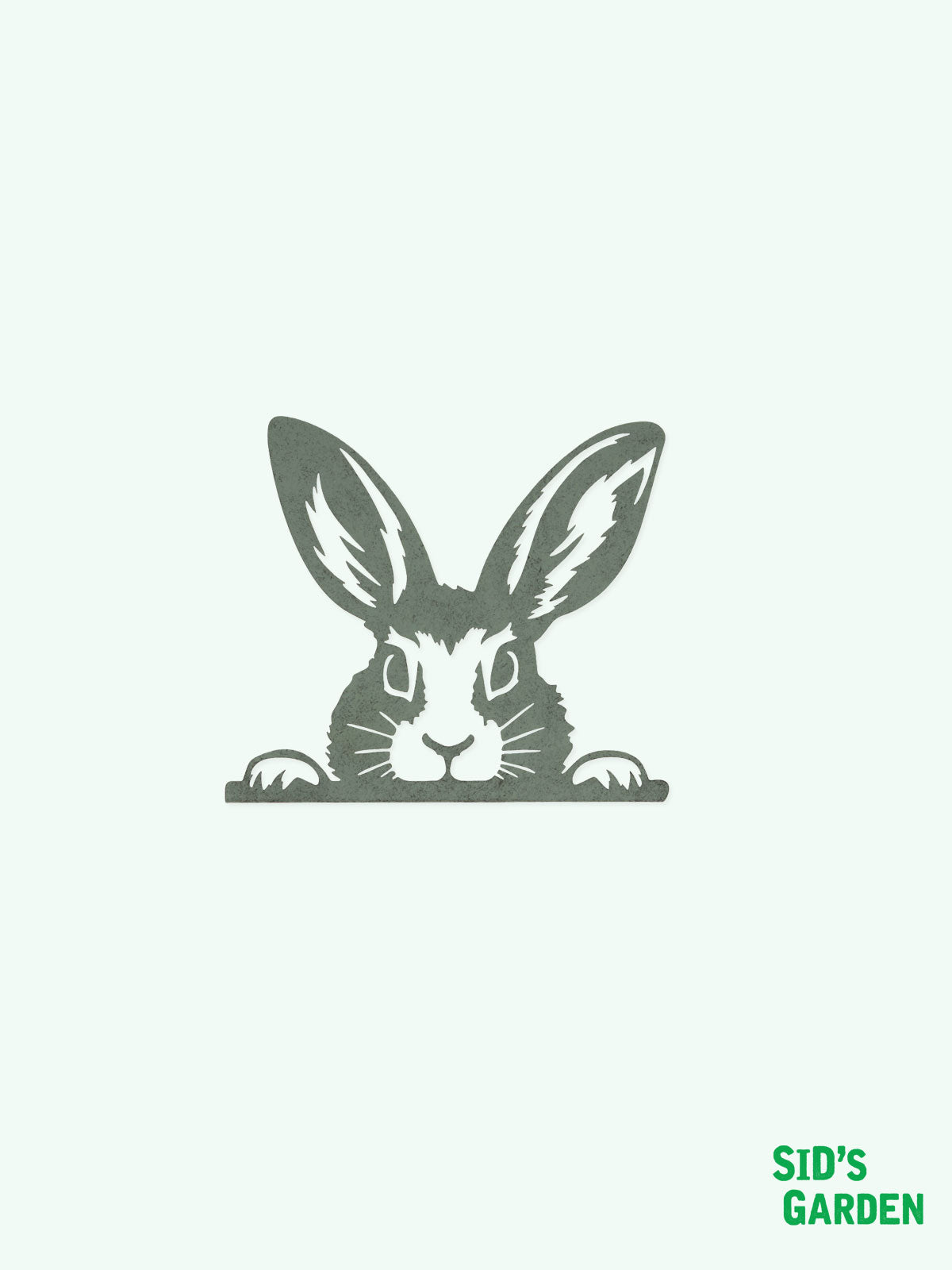 Metal Peeking Garden Wall Decoration - Rabbit / Hare