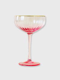 Pink Ombre Gatsby Coupe Cocktail Glass
