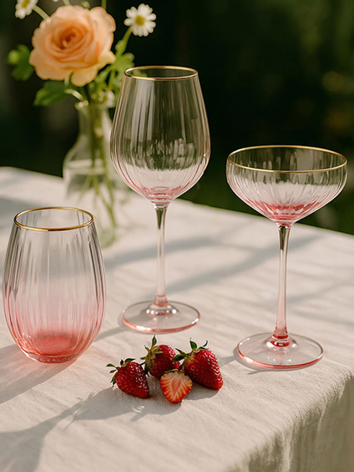 Pink Ombre Gatsby Wine / Gin Glass