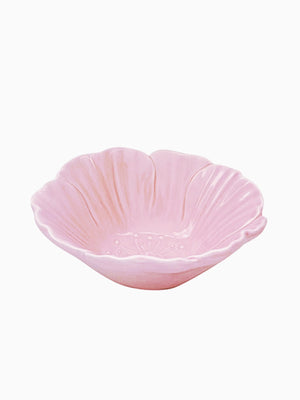 Pink Flower Petal Design Ceramic Small Bowl