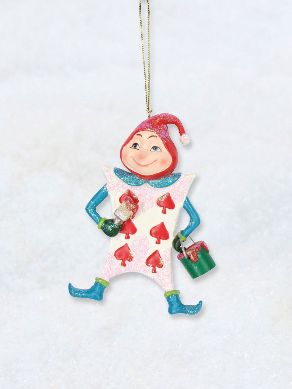 Christmas Decoration - Playing Card Men Red Spade