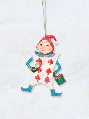 Christmas Decoration - Playing Card Men Red Spade