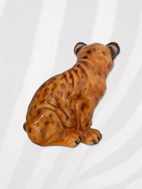 Italian Porcelain Lion Cub Statue Figure