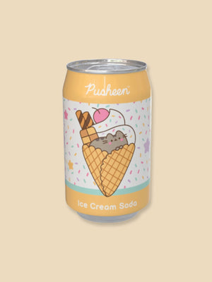 Pusheen Ice Cream Soda Flavour Drink - 330ml