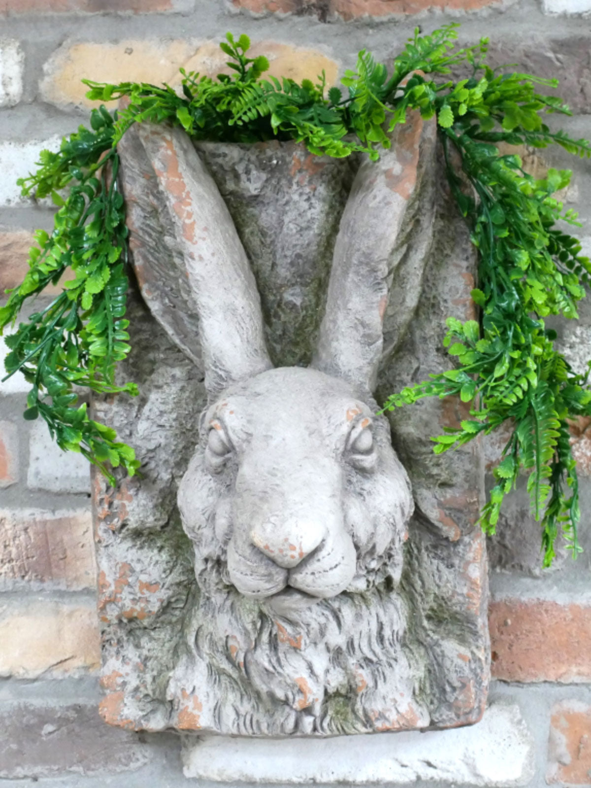 Large Rabbit Head Garden Wall Planter