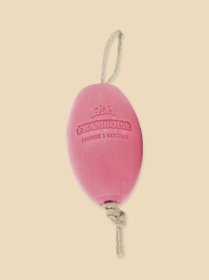 French Soap on a Rope - Raspberry