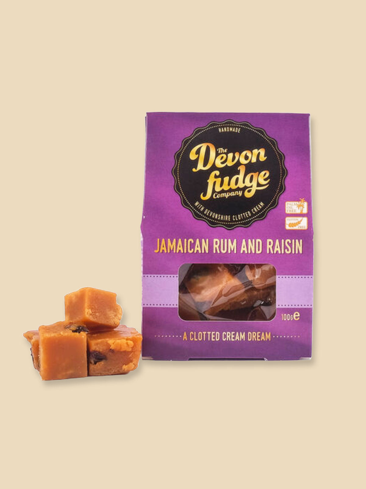 Devon Fudge - Jamaican Rum & Raisin Flavour