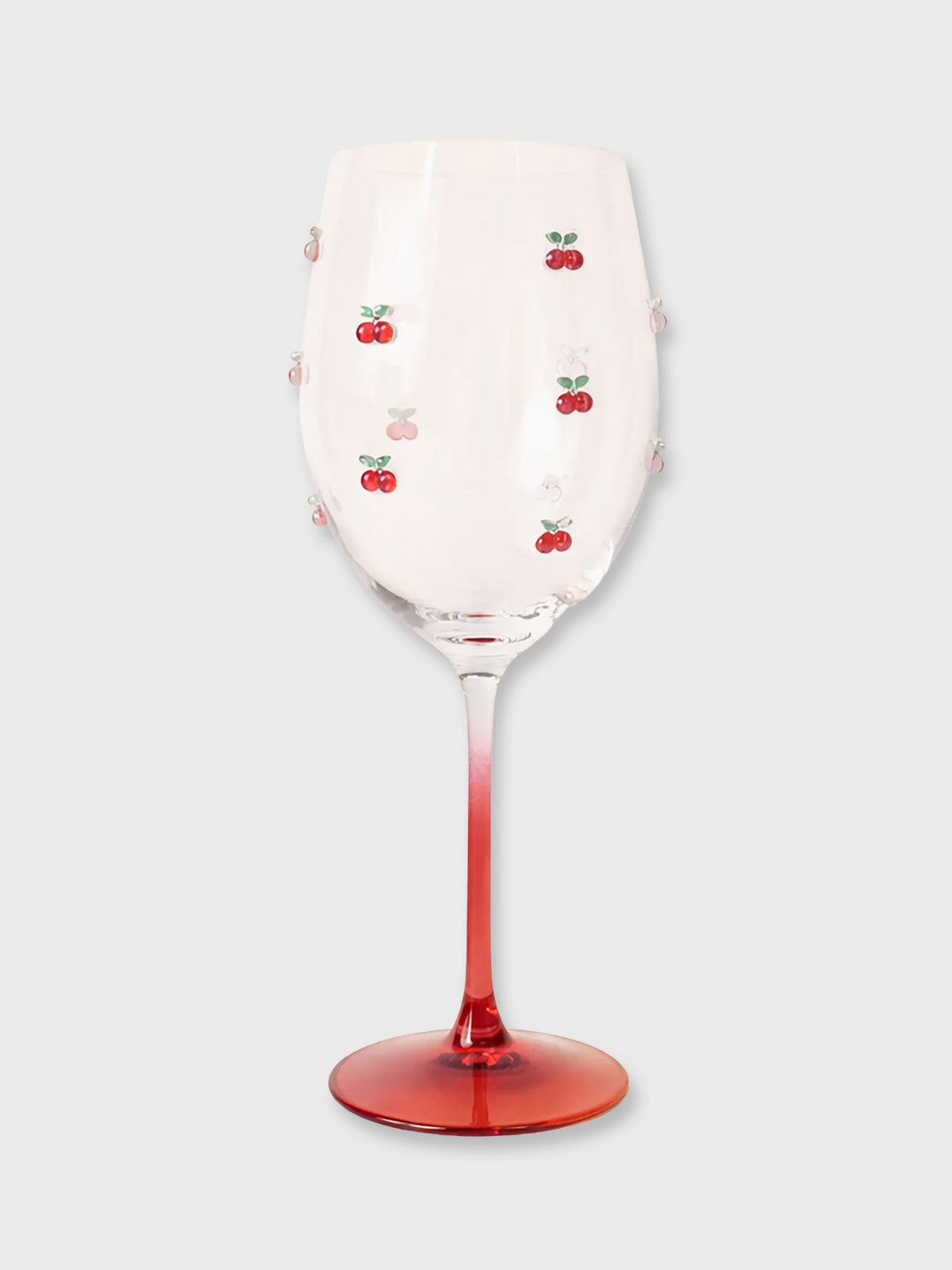 Red Cherry Large Wine Glass