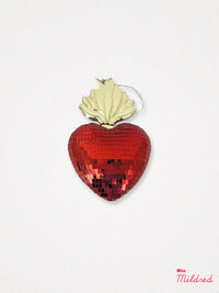 Ex Voto Wall Hanging Red Disco Flame Heart