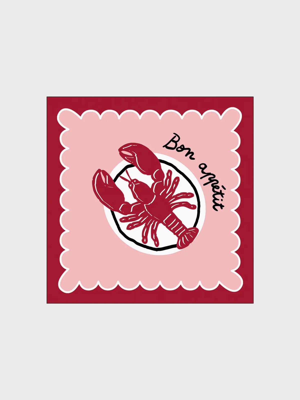 Red Lobster Paper Napkin Serviette