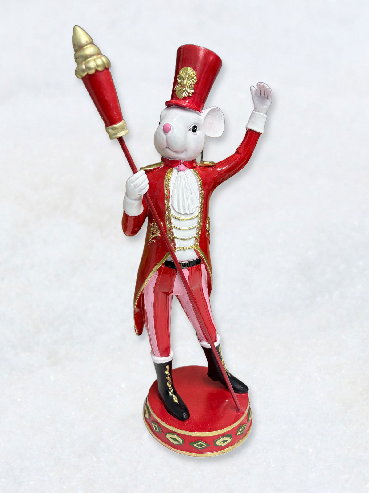 Red and White Mouse Captain Figure - 39cm