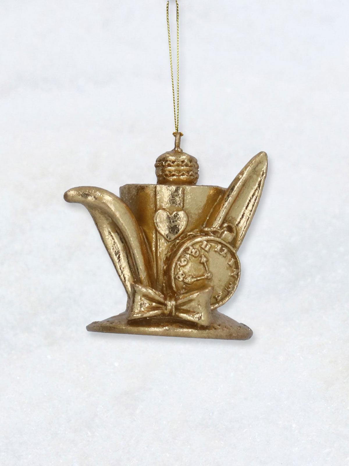 Christmas Decoration - Alice Gold Hat with Rabbit Ears