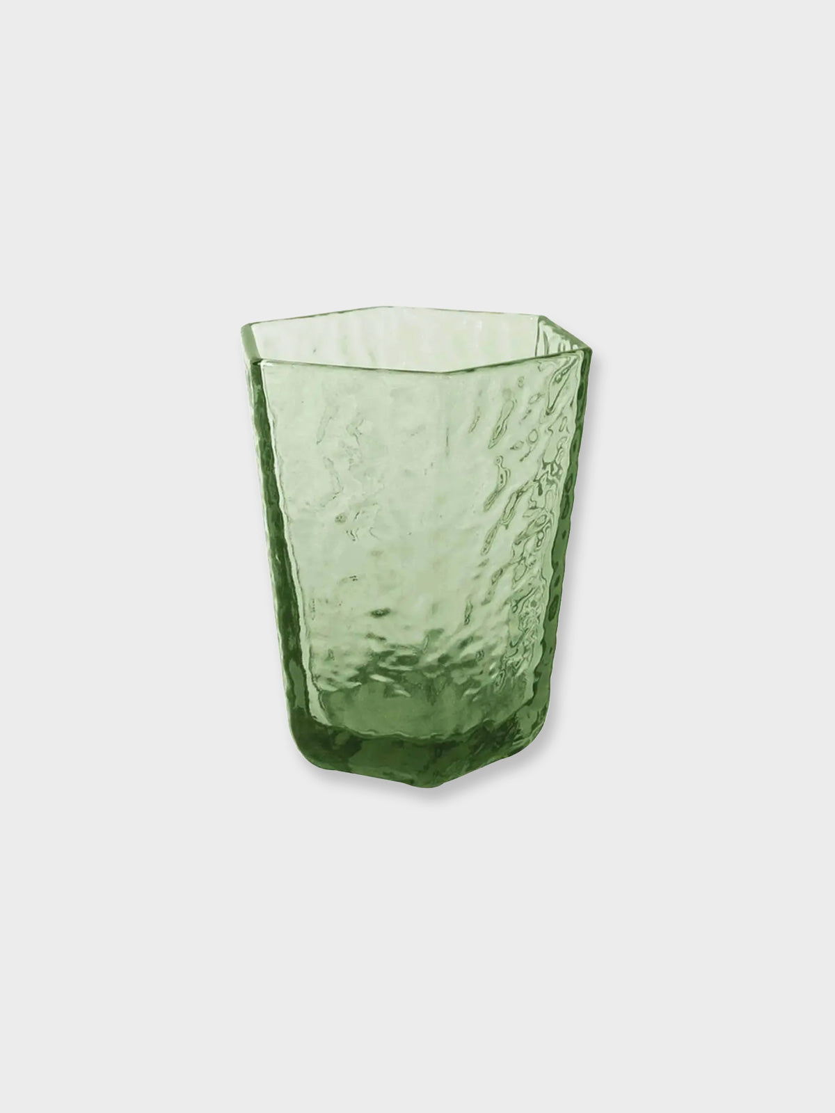 Rocky 70s Style Glass Tumbler - Green