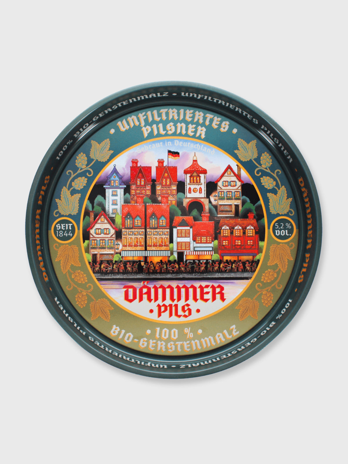 Round Metal Serving Tray - Dammer Pils Beer