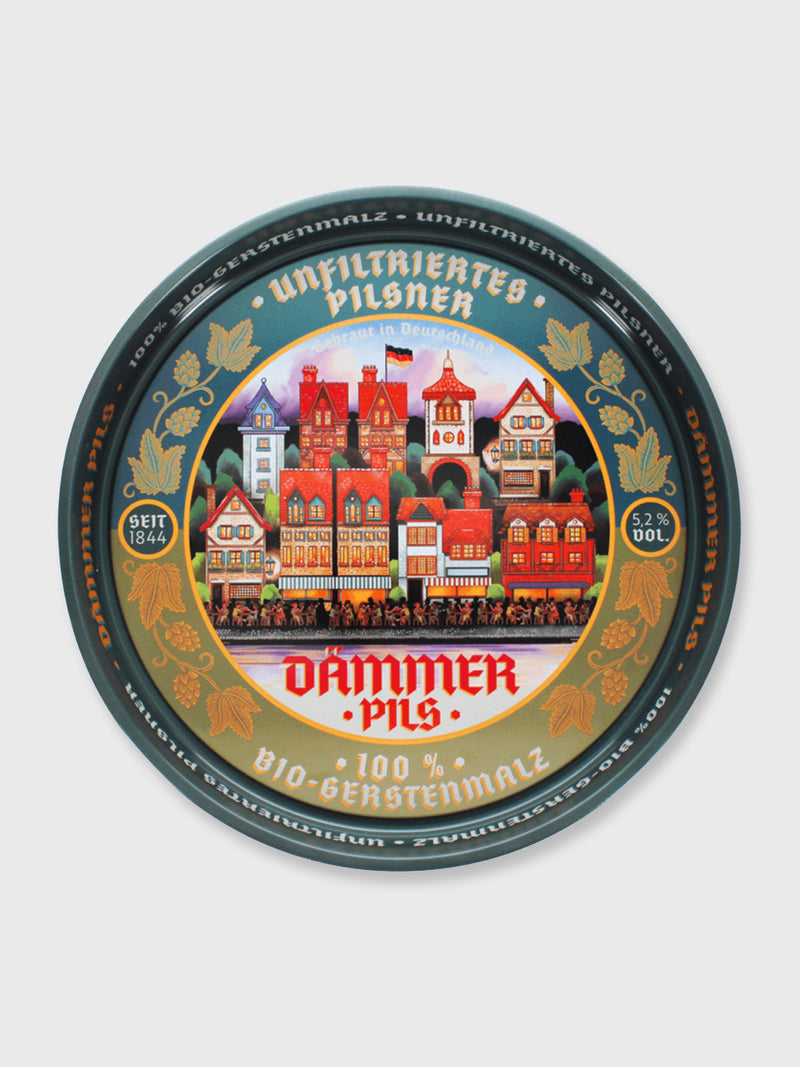 Round Metal Serving Tray - Dammer Pils Beer