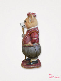 Regal Corgi Dog Statue with Crown