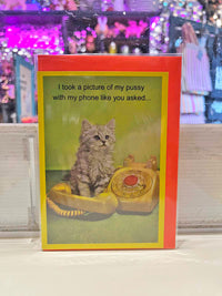 Greeting Card - I Took A Picture Of My Pussy