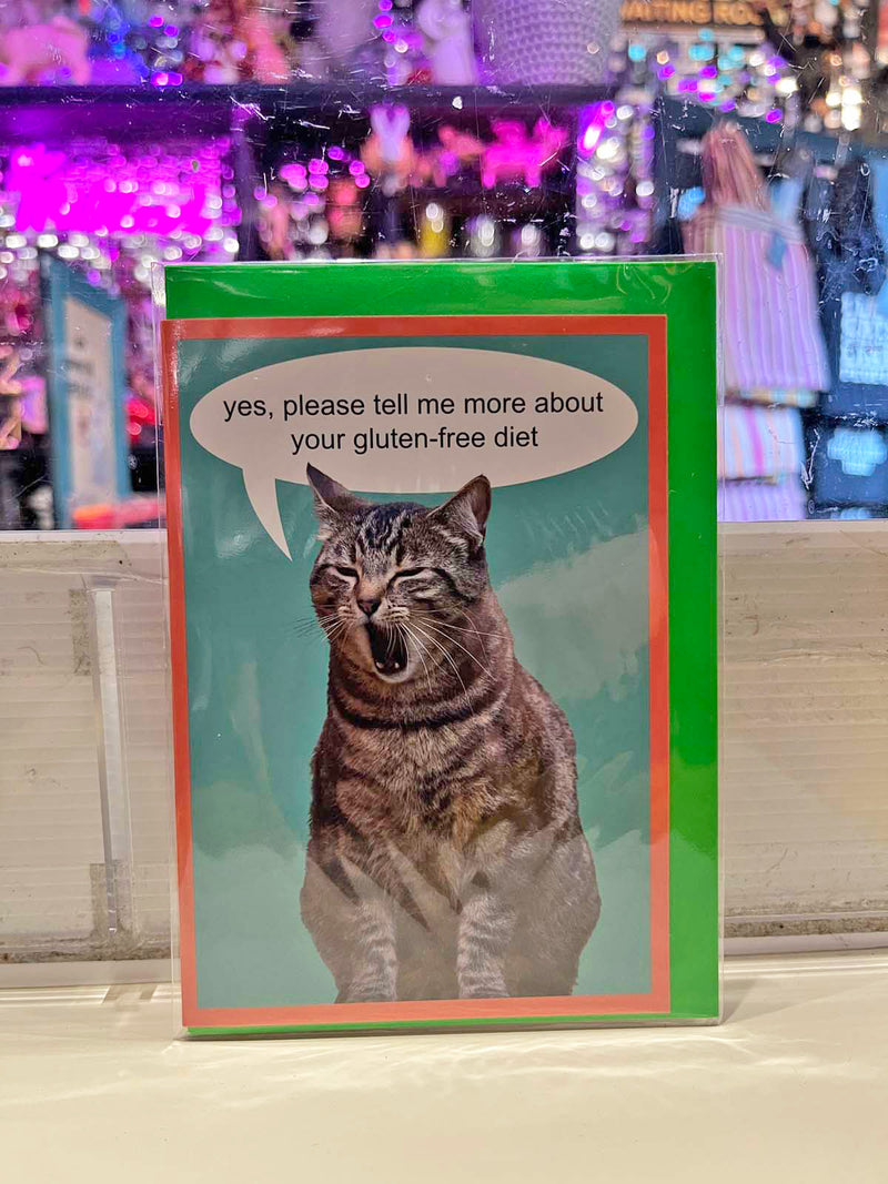 Greeting Card - Tell Me More About Your Gluten Free Diet