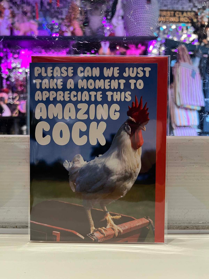 Greeting Card - Take A Moment To Appreciate This Cock