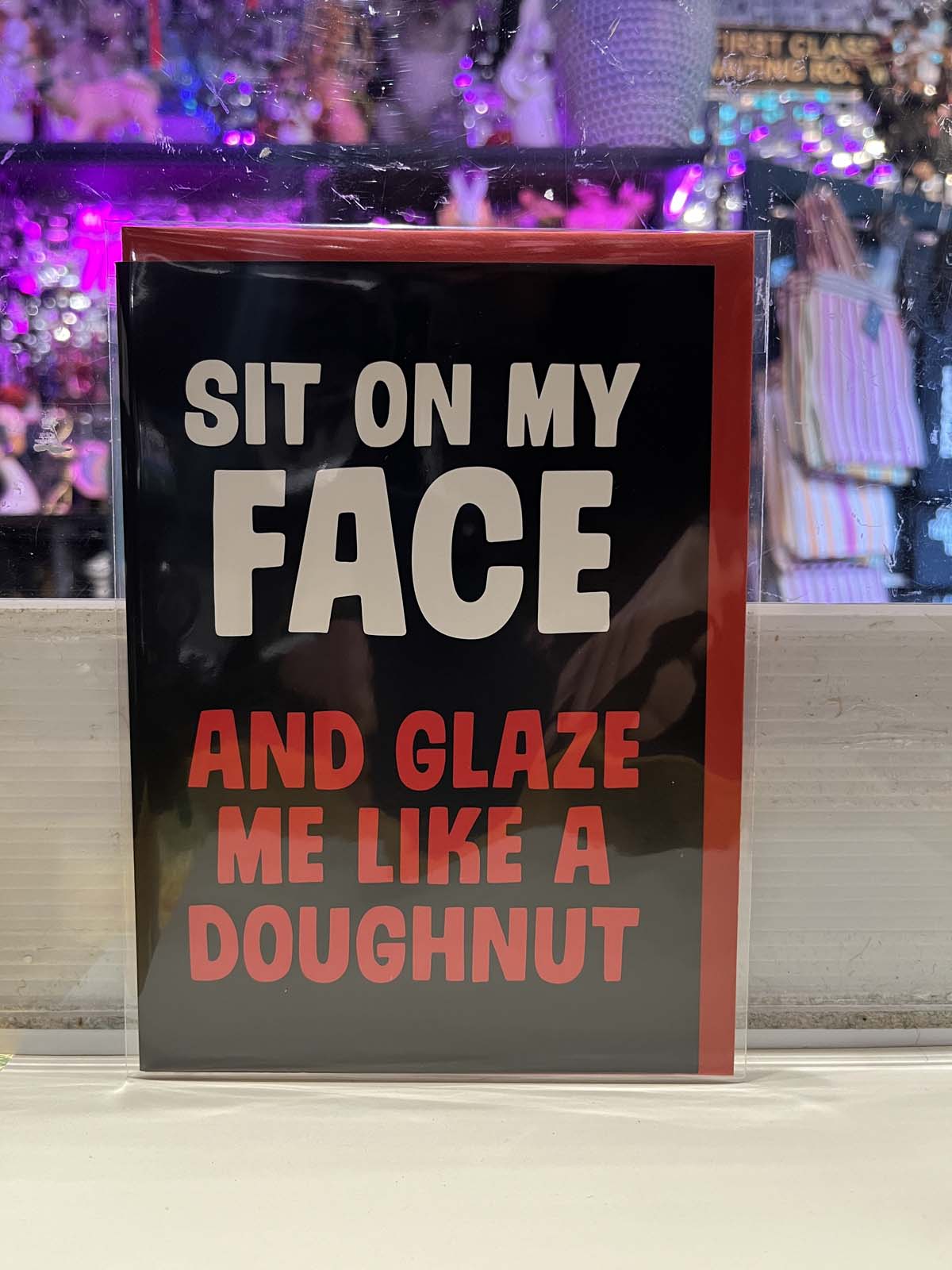 Greeting Card - Sit On My Face Glaze Donut
