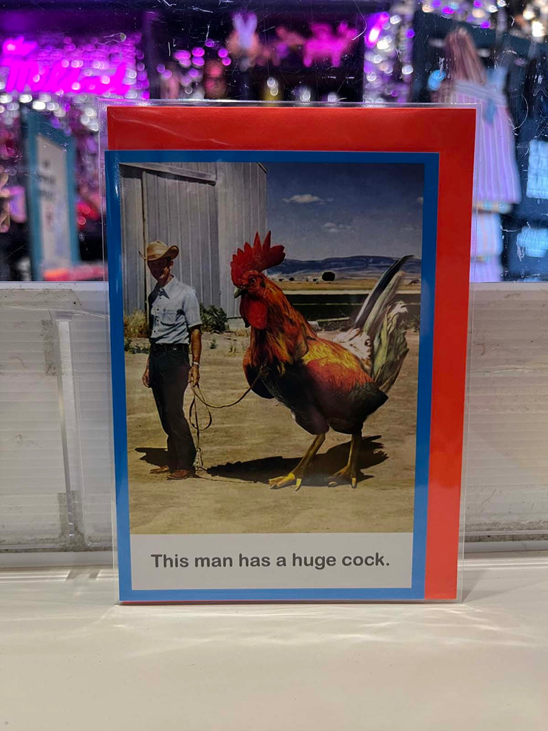 Greeting Card - This Man Has A Huge